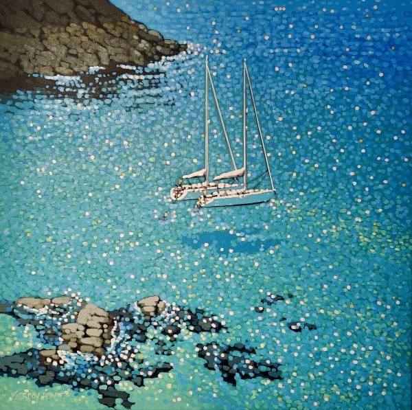 - Acrylic on Canvas, Painting by Gordon Hunt, measuring 75 x 75 cm (H x W) £880